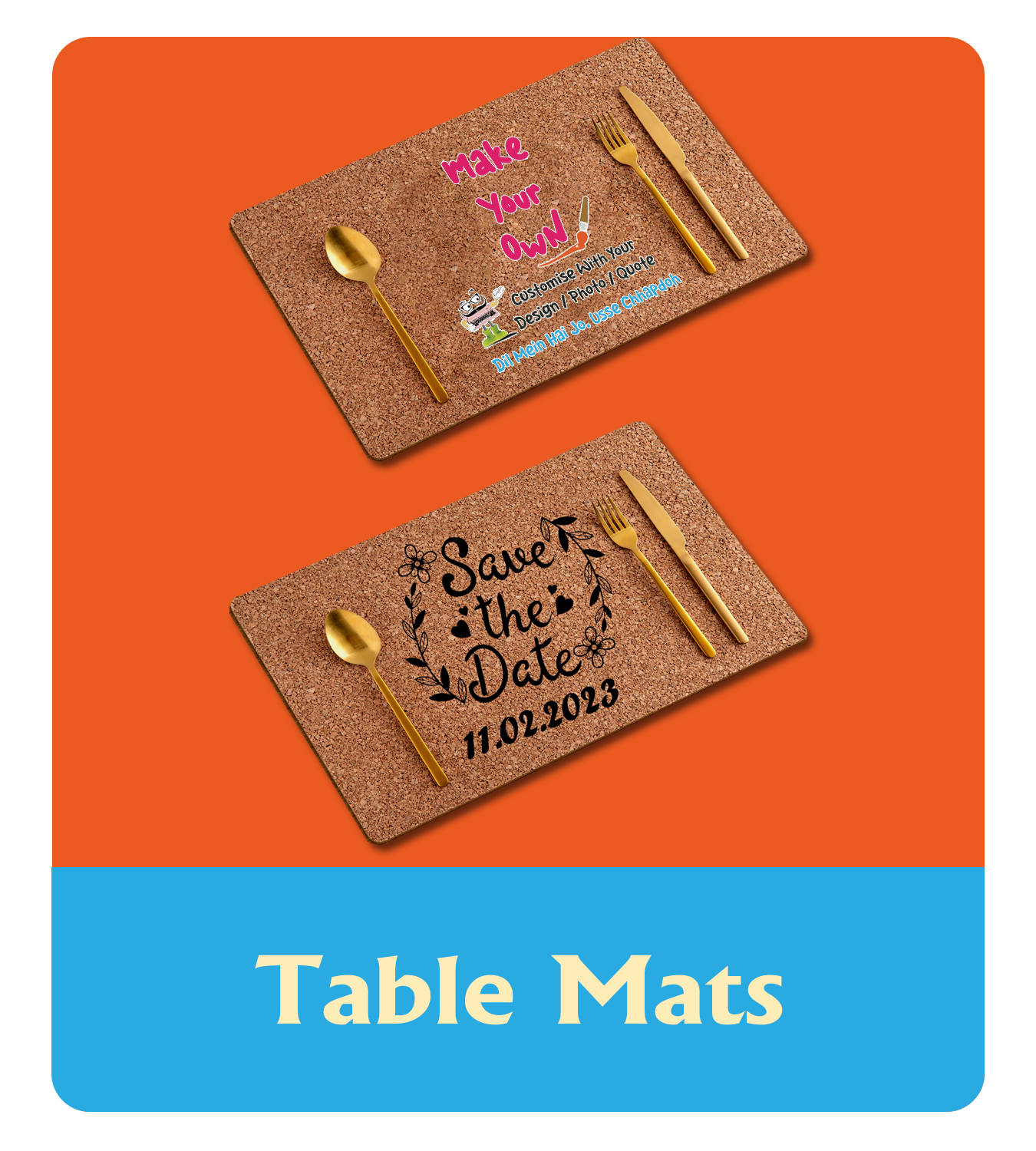 Table Mats - Personalise Your Home