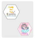 Fridge Magnet - Personalise Your Home ( MDF, Hexagon )