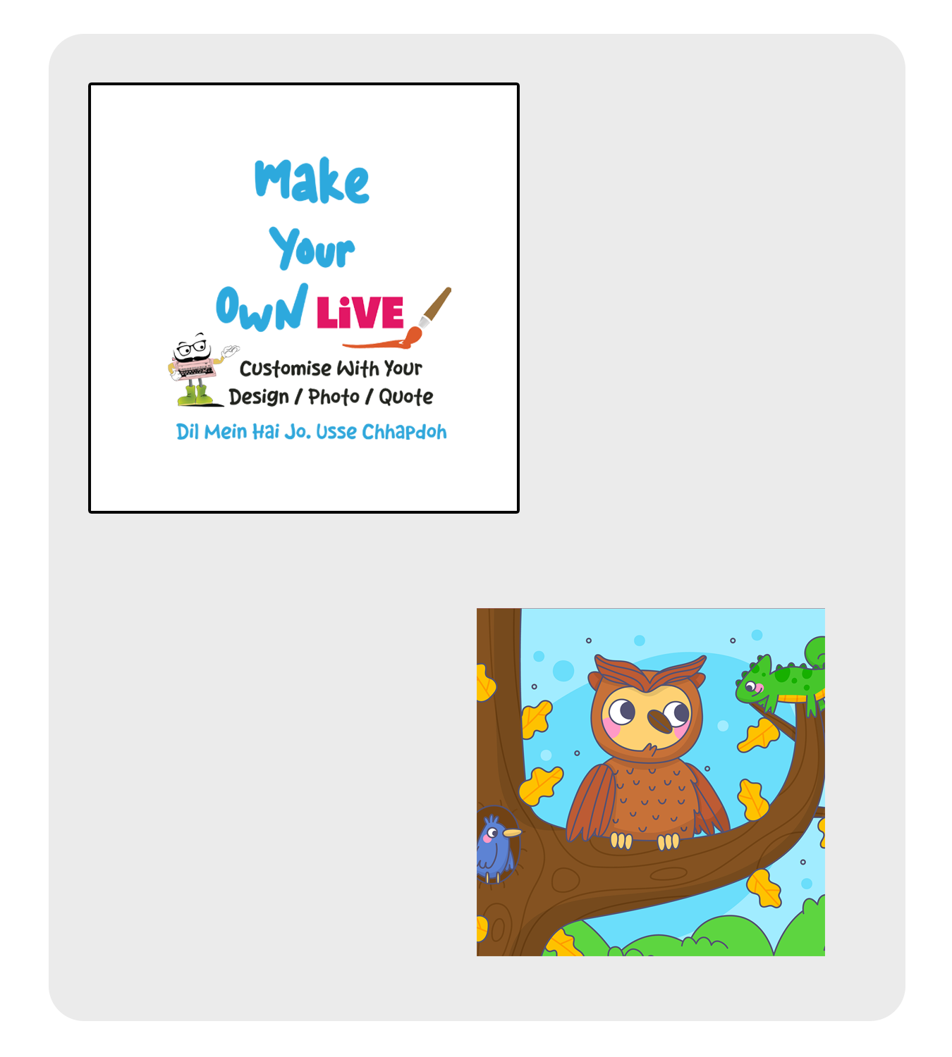 Fridge Magnet - Live (MDF, Square )