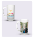 Beer Mug - Live ( Frosted glass )