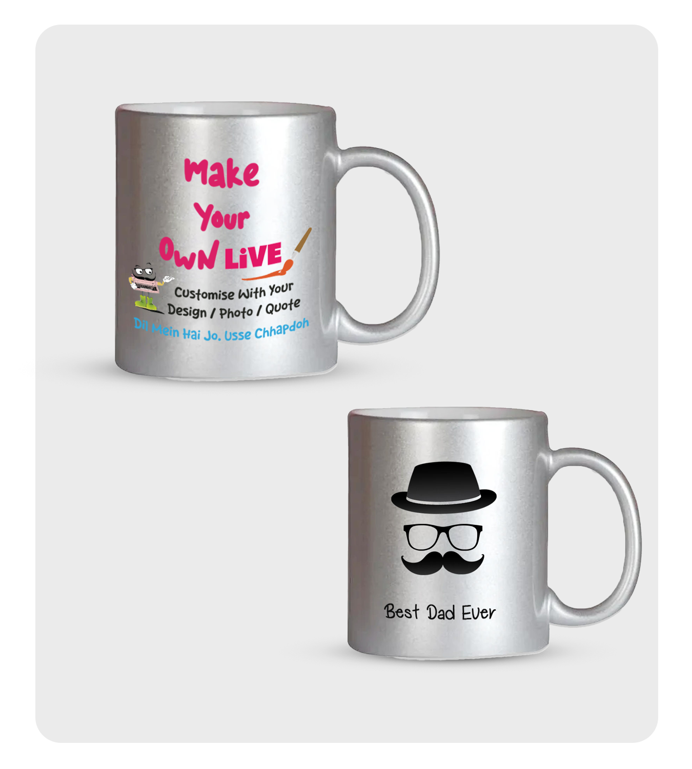Mugs - Live ( Silver Mug )