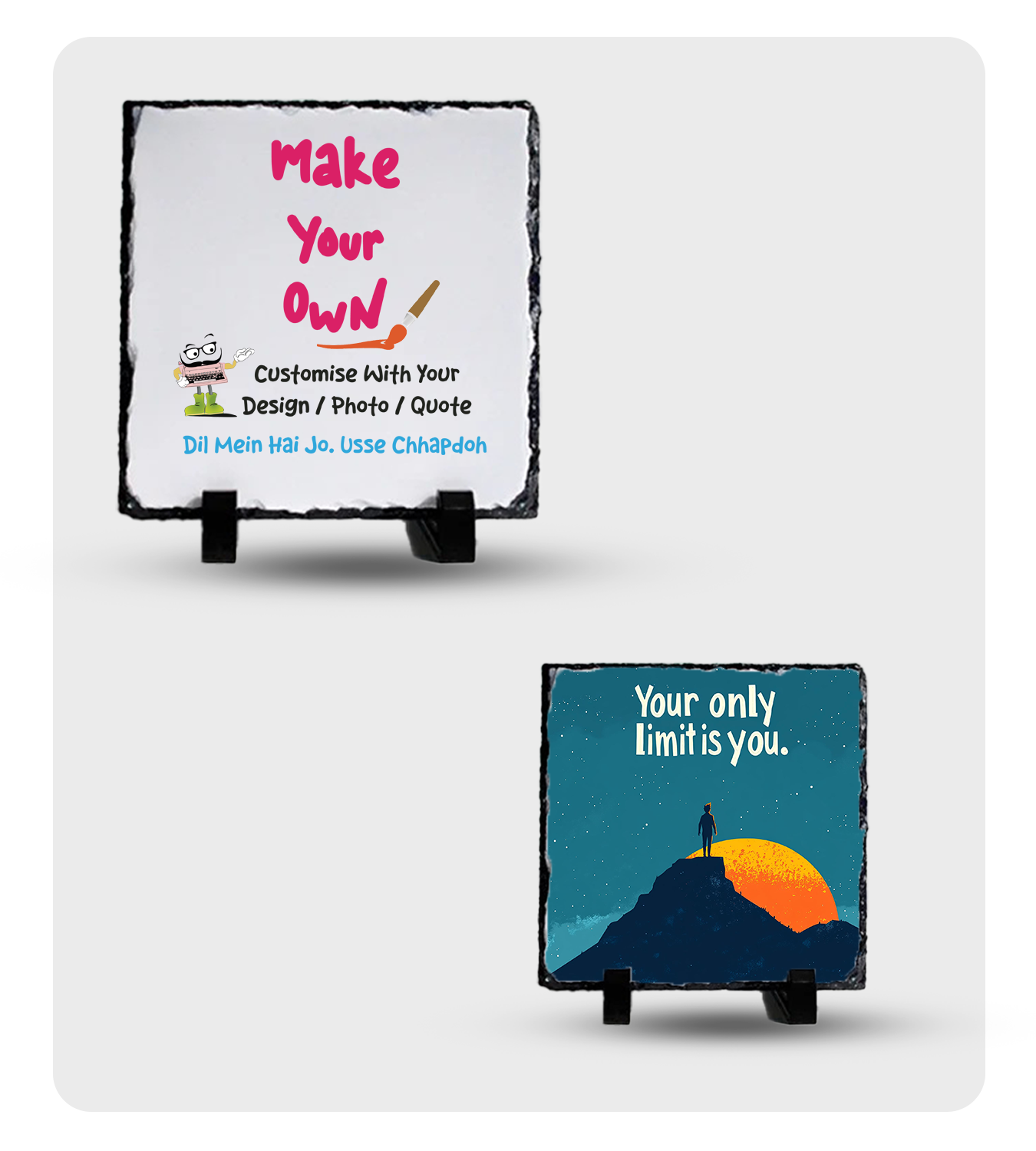 Rock Frame - Personalise Your Home (10*10 In, Square)