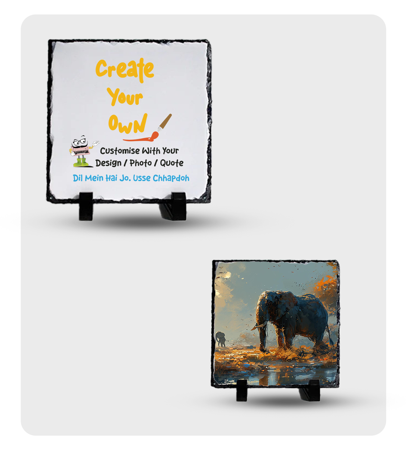 Rock Frame - Personalise Your Home (4*4 In, Square)