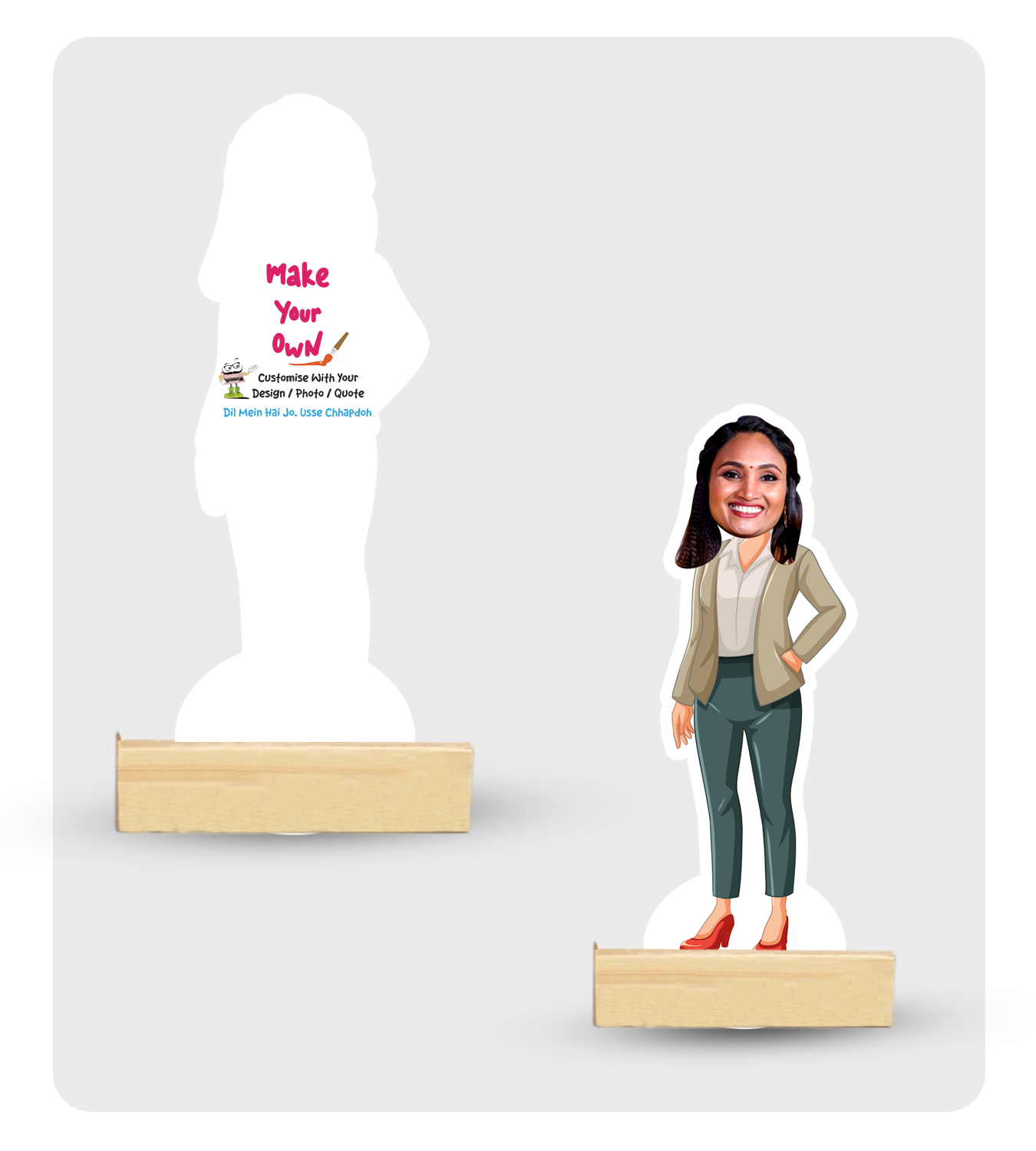 Caricature - Personalise Your Home ( 4/5 Height, MDF )