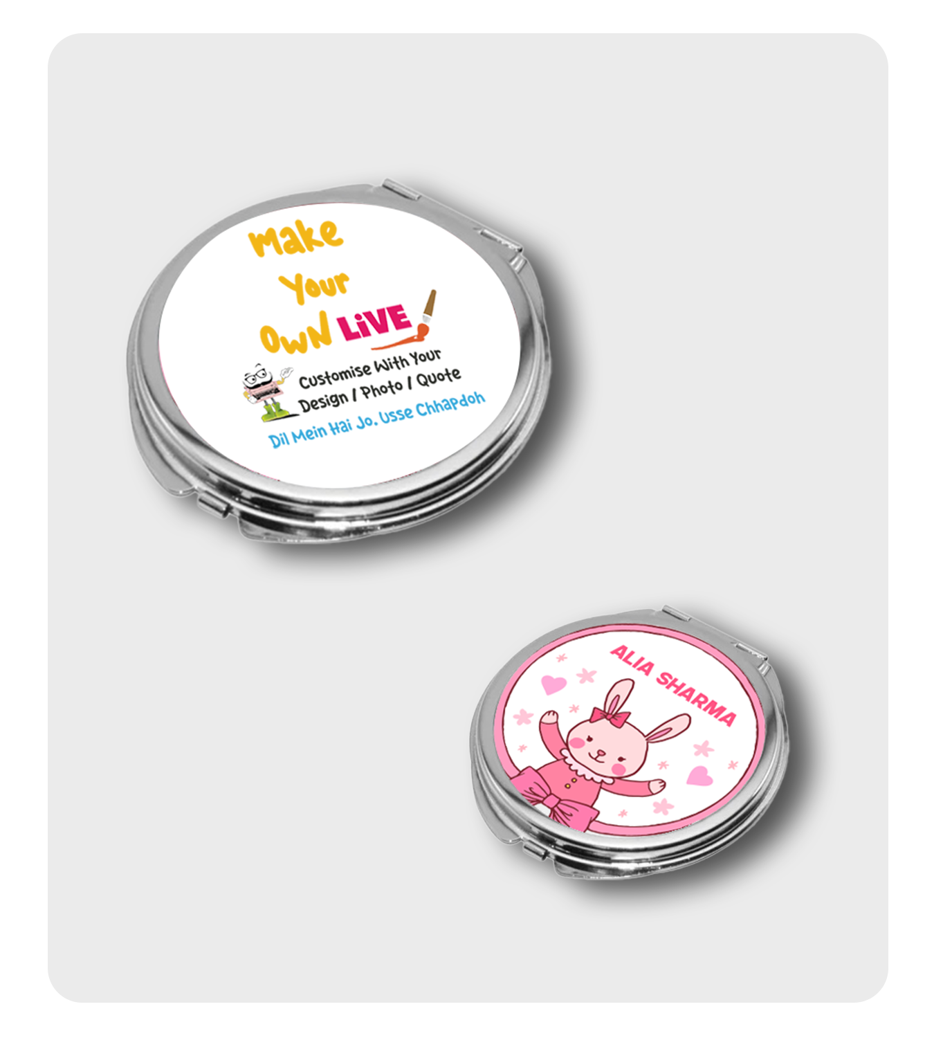 Compact Mirror - Live ( Circle Shape )
