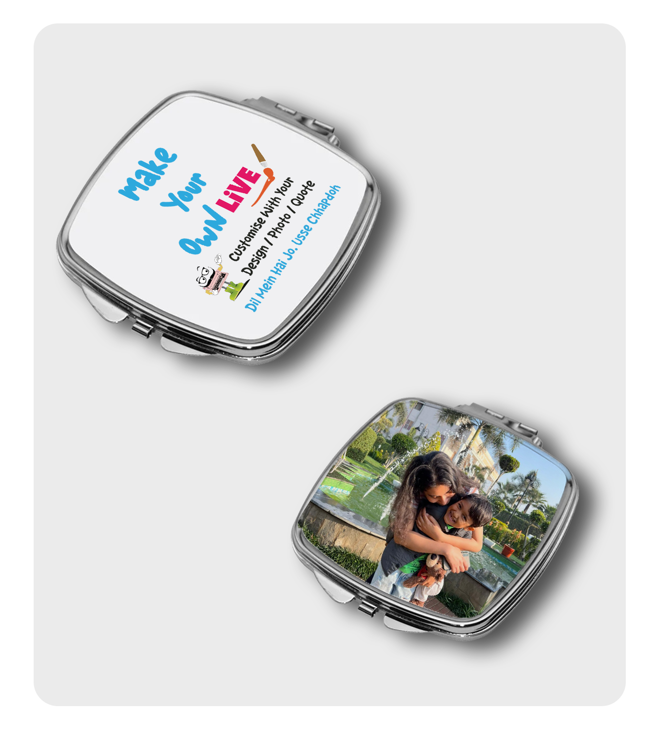 Compact Mirror - Live ( Rectangle Shape )