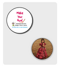Fridge Magnet - Personalise Your Home ( MDF, Circle )