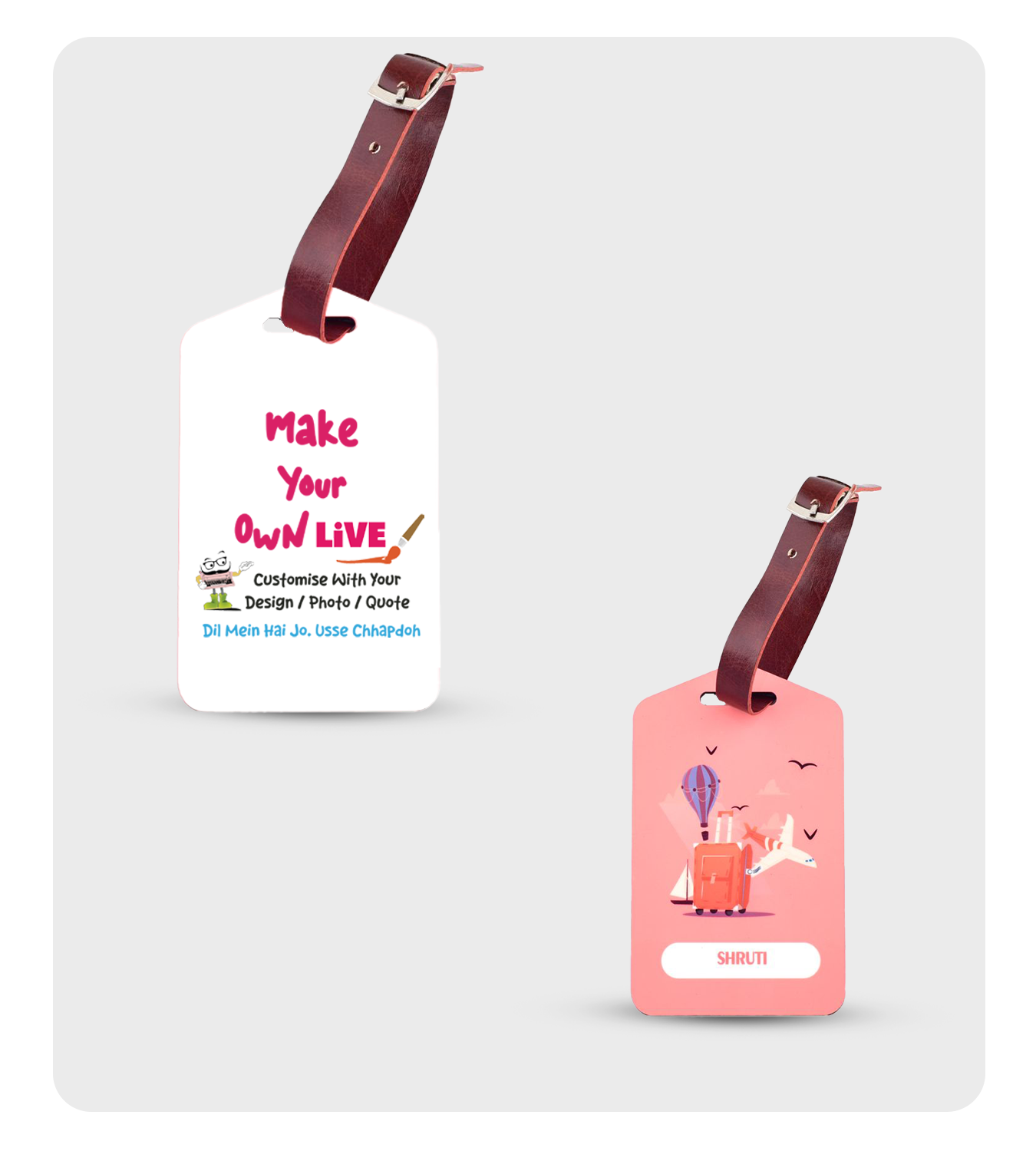 Luggage Tags - Live ( Rectangle Shape )
