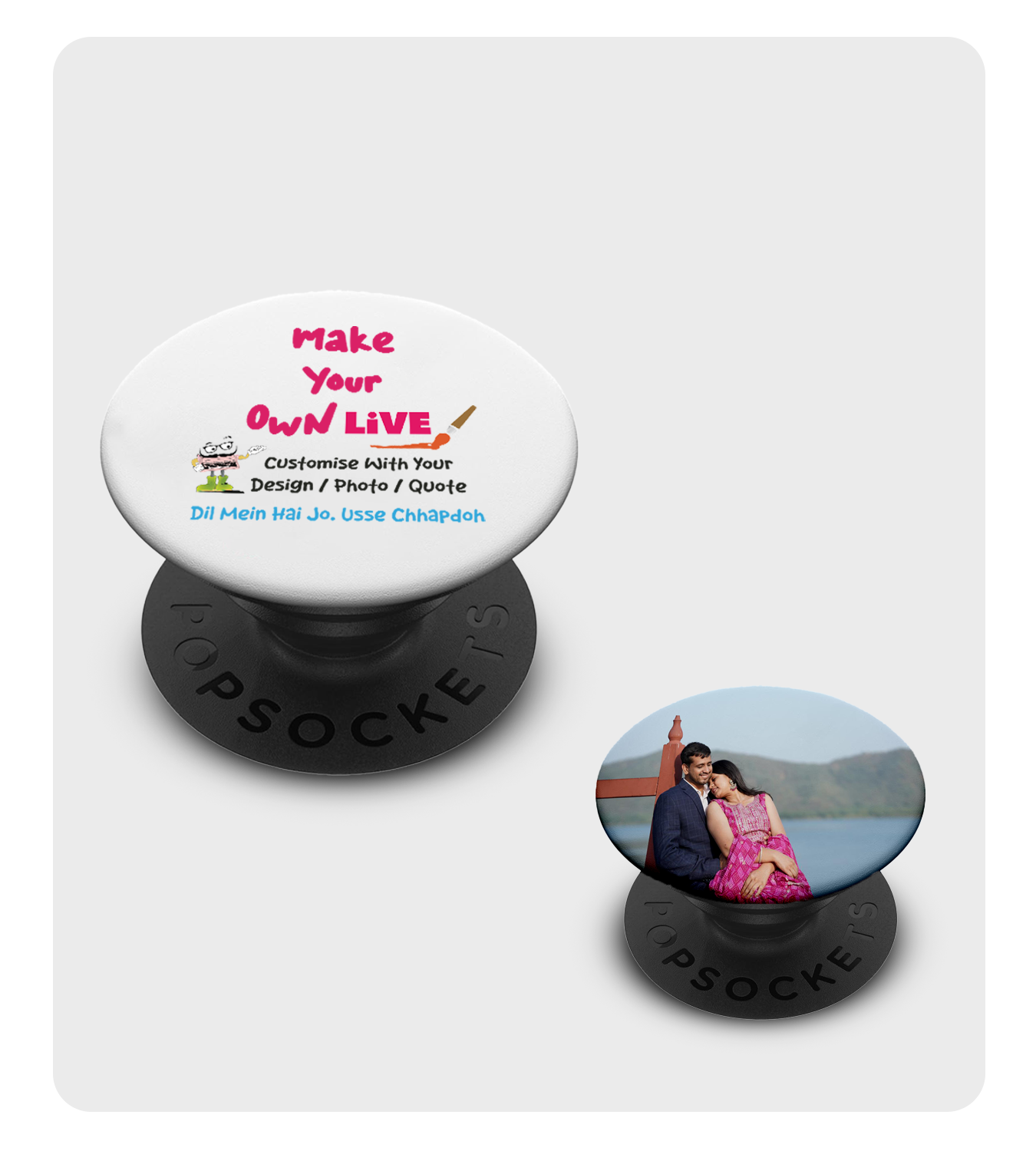 Pop Socket - Live ( Circle Shape )