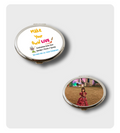 Compact Mirror - Live ( Oval Shape )