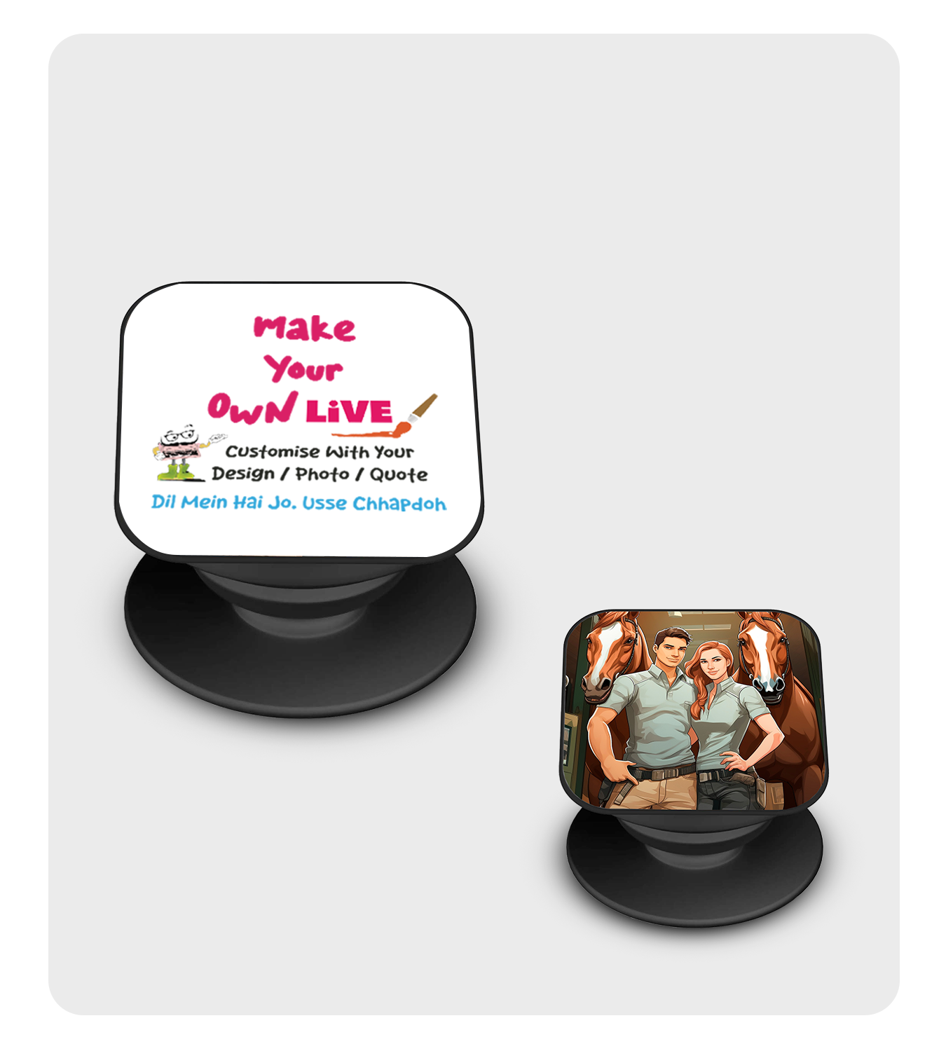 Pop Socket - Live ( Rectangle Shape )