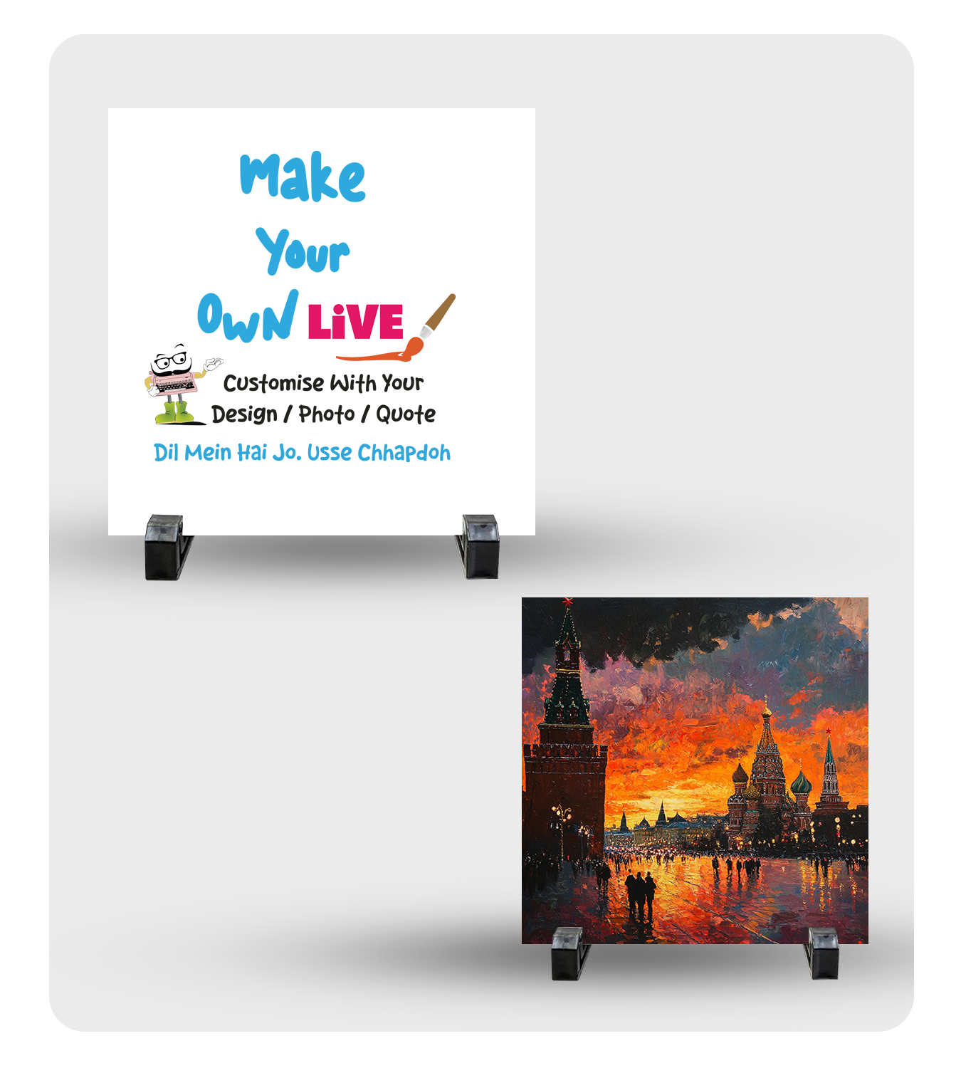 Ceramic Tile - Live (6 in*6 in Square )