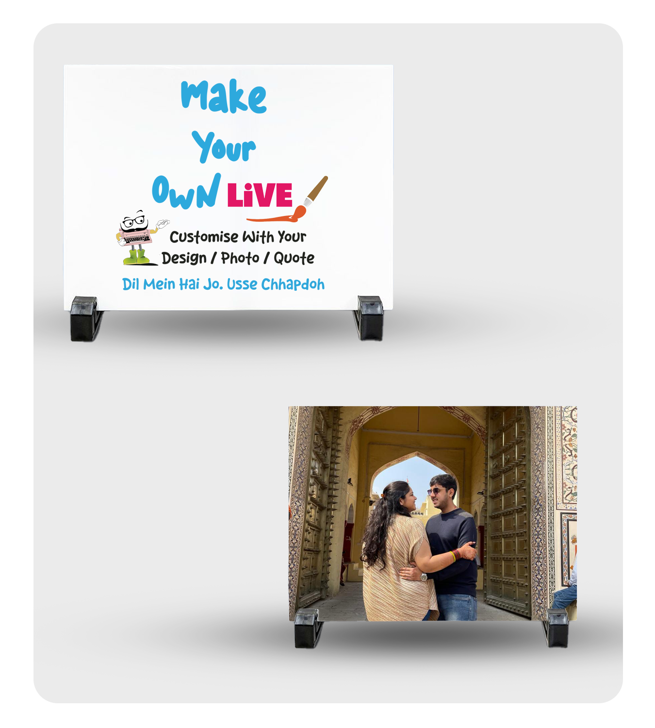 Ceramic Tile - Live (8 in*10 in Rectangle )