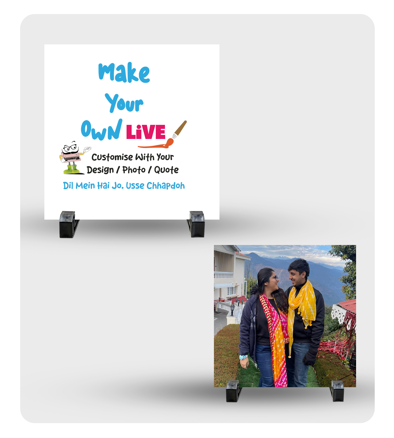 Ceramic Tile - Live (4 in*4 in Square )