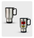 Travel Mug - Live ( Aluminium, Silver)