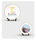 Ceramic Plates - Personalise Your Home ( Center Print With Golden Rim )