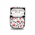 Red Lips Black Heels Pattern Airpod Case