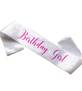 Happy Birthday Girl Pink Sash