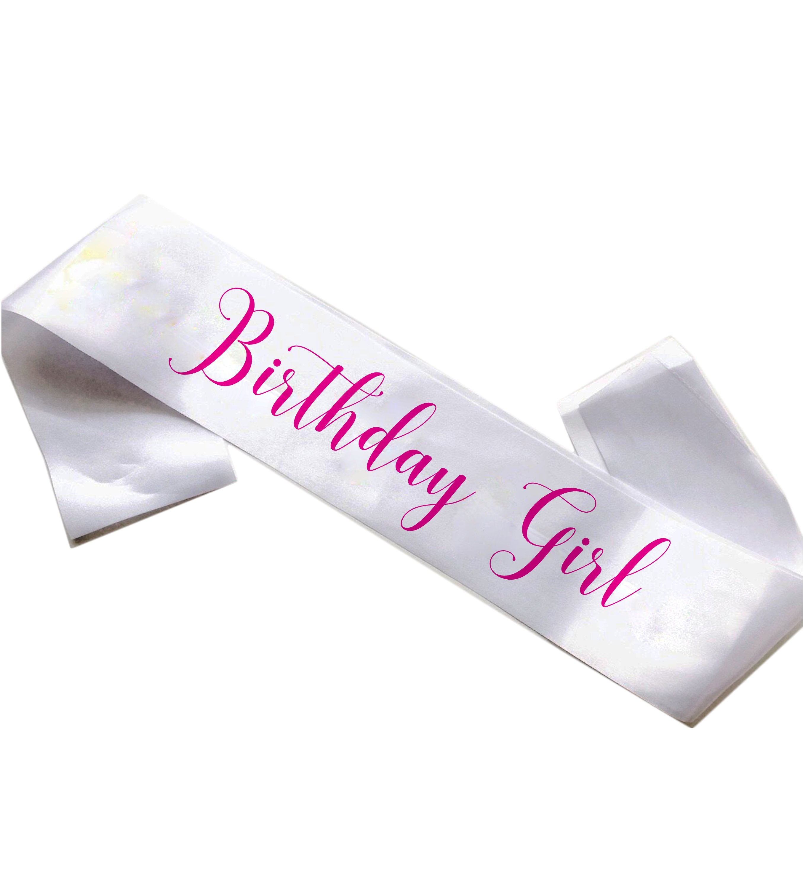Happy Birthday Girl Pink Sash