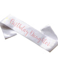 Happy Birthday Pink Daughter Sash