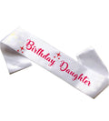 Happy Birthday Pink Star Daughter Sash