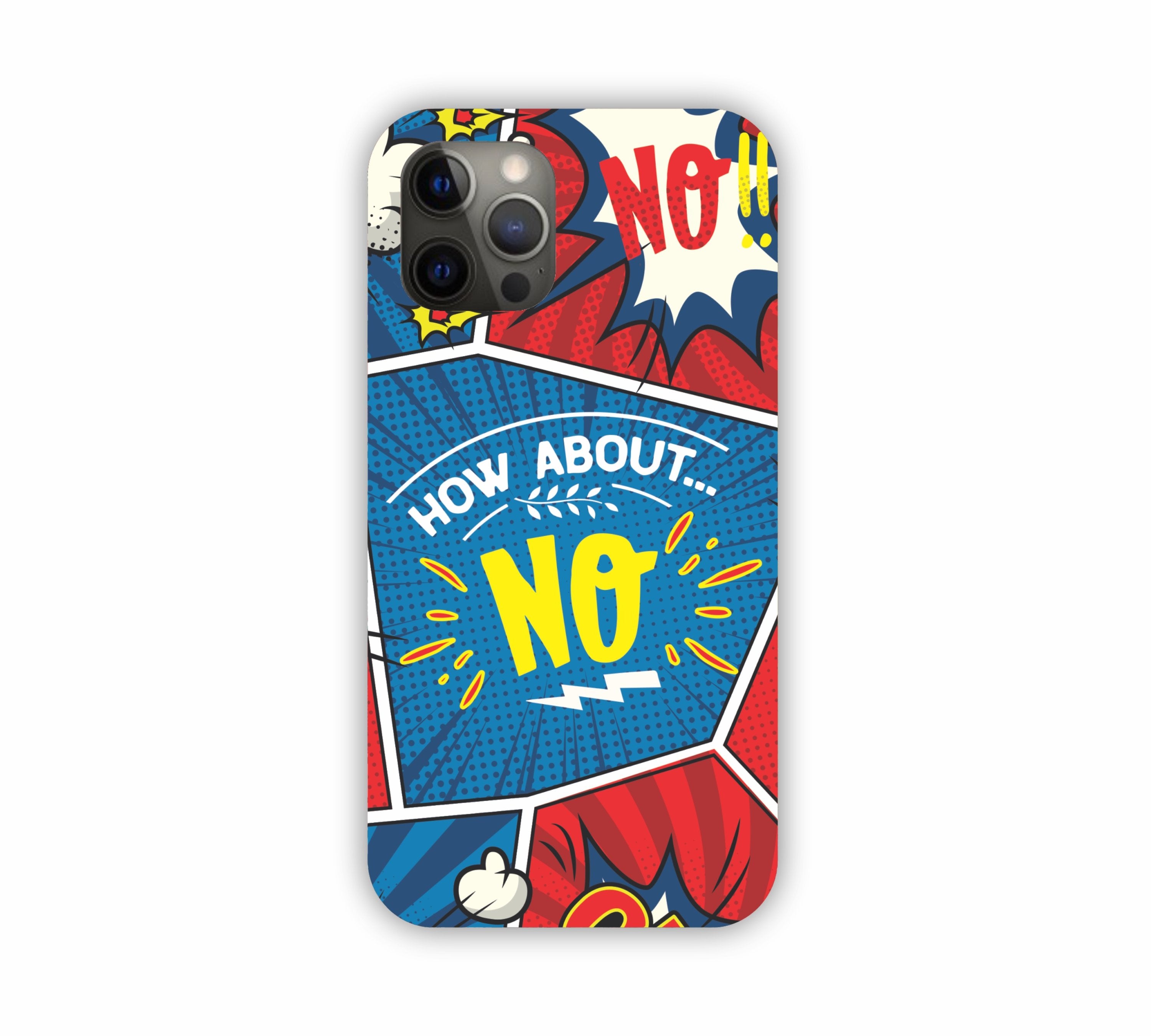 How About No Comic Design iPhone 12 Pro Mobile Case