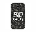 Leaves And Lattes Black Texture Samsung Note 3 Mobile Case