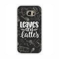 Leaves And Lattes Black Texture Samsung Note 5 Mobile Case