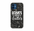 Leaves And Lattes Black Texture iPhone 12 Mini Mobile Case