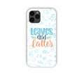 Leaves And Lattes Sky Blue Texture iPhone 11 Pro Max Mobile Case