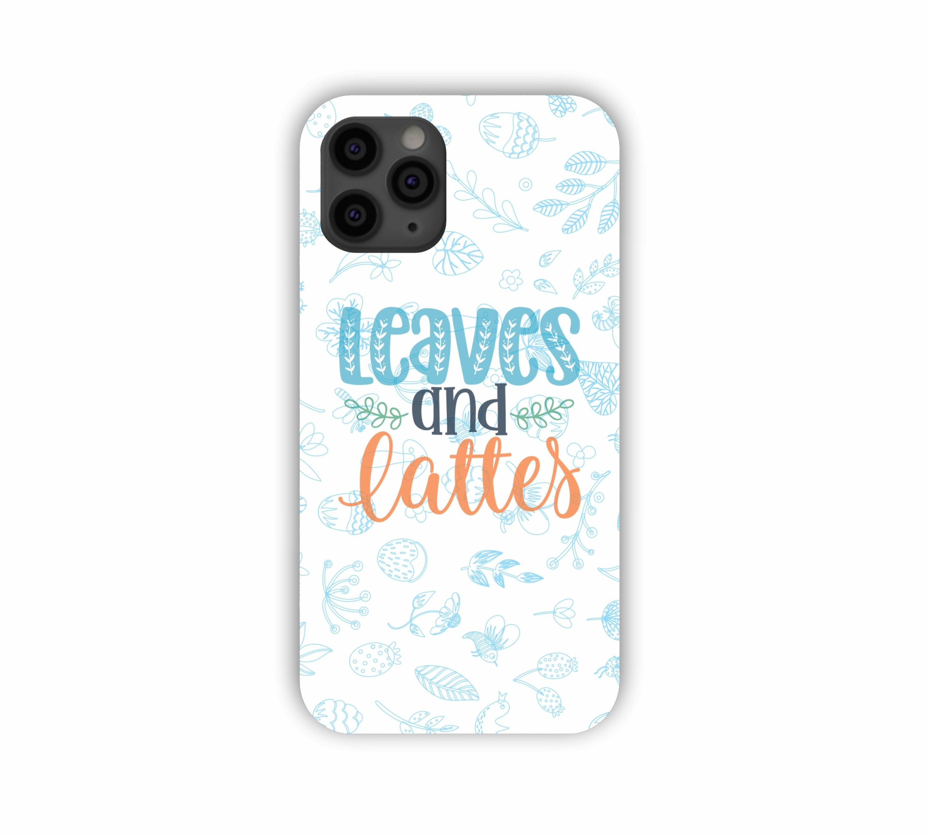 Leaves And Lattes Sky Blue Texture iPhone 11 Pro Max Mobile Case