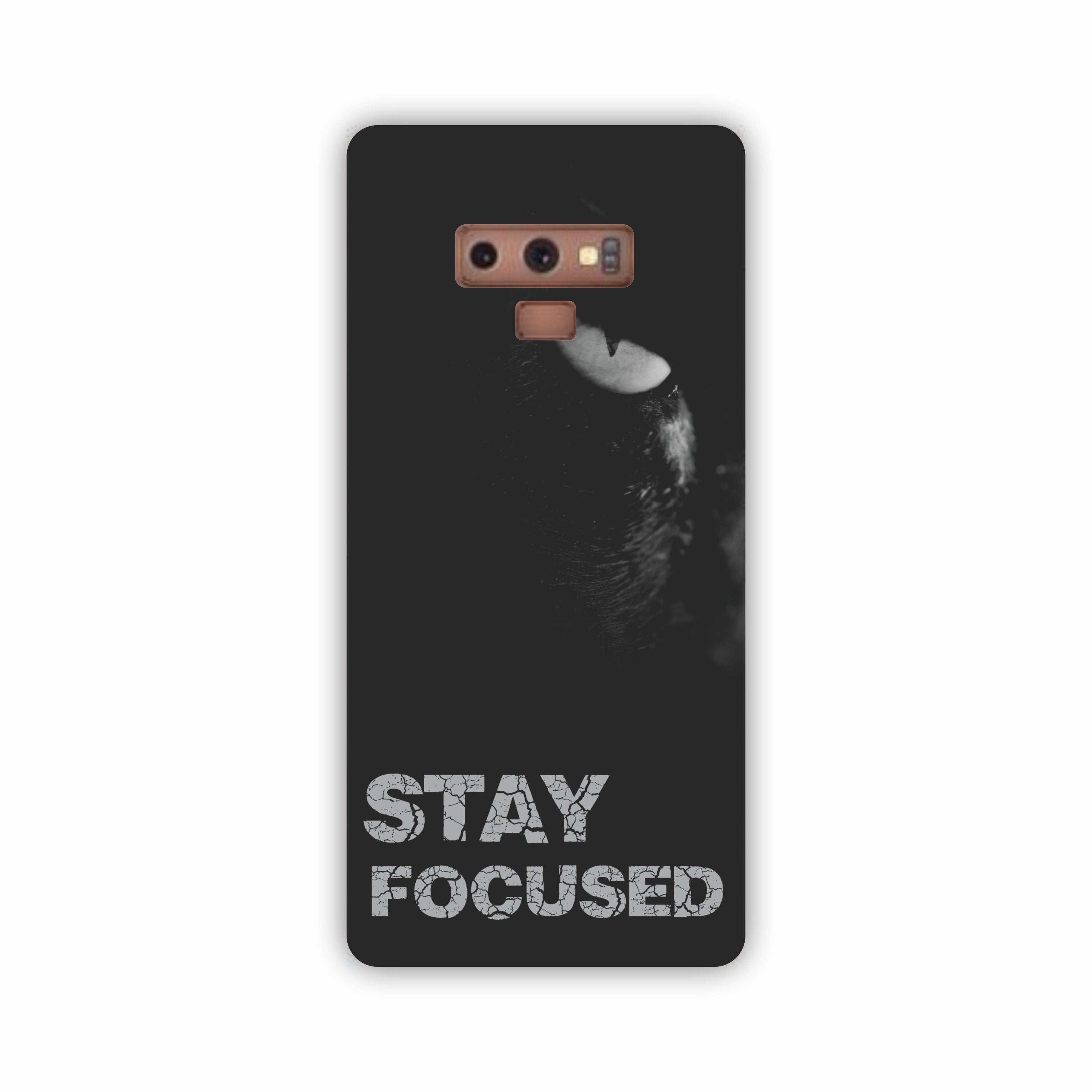 Stay Focused Dark Samsung Note 9 Mobile Case
