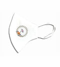 Grey And Colorful With Floral Text Mask