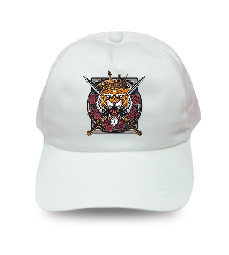 Creative Tiger With Cross Sword Cap