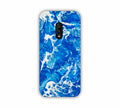 Canvas Painting Blue Water Color Art Design One Plus 6T Mobile Case