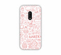 Pink Bakery Icons Design One Plus 6T Mobile Case