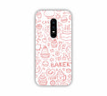 Pink Bakery Icons Design One Plus 6 Mobile Case