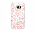 Pink Bakery Icons Design Samsung Note 5 Mobile Case