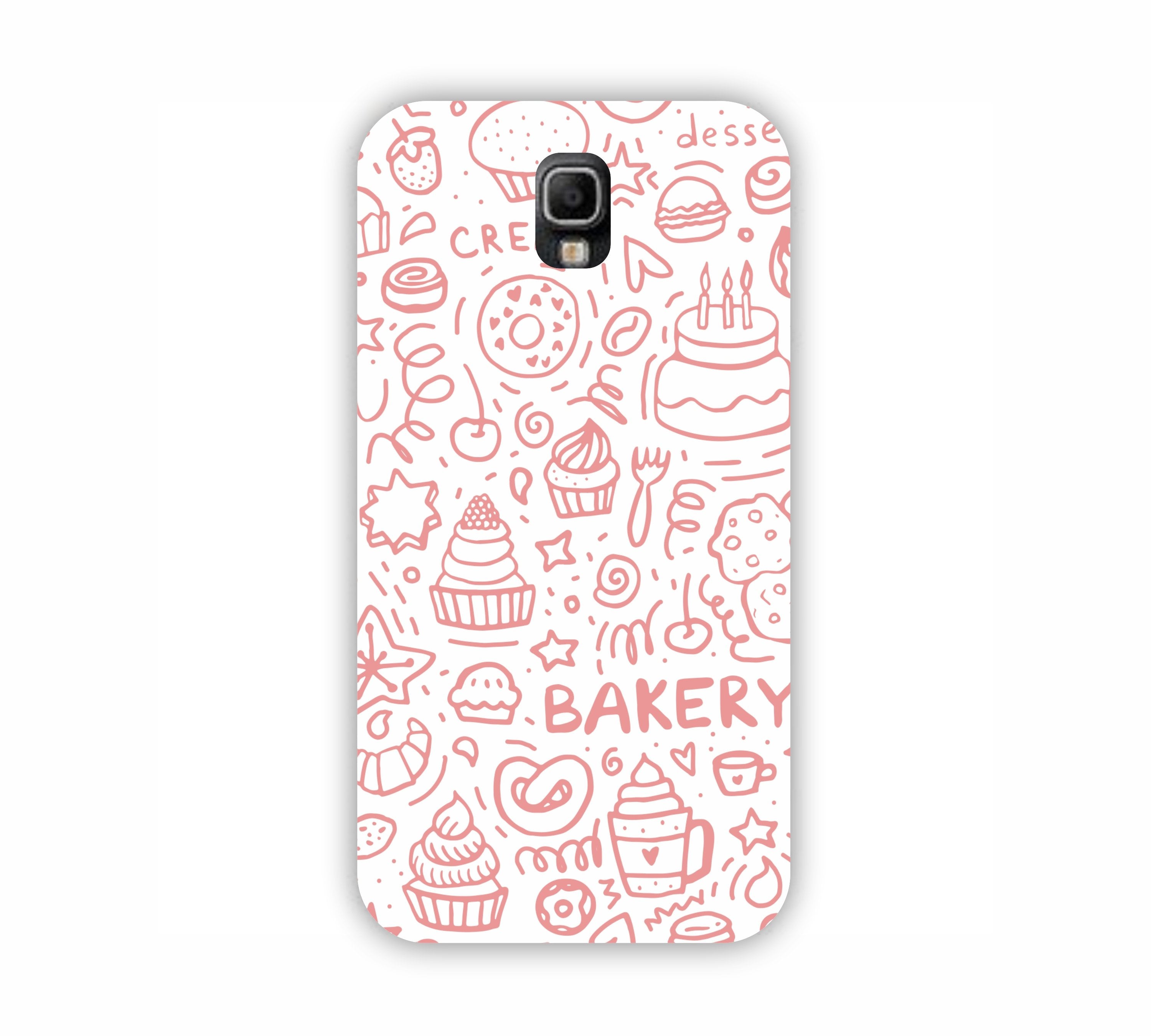 Pink Bakery Icons Design Samsung Note 3 Mobile Case