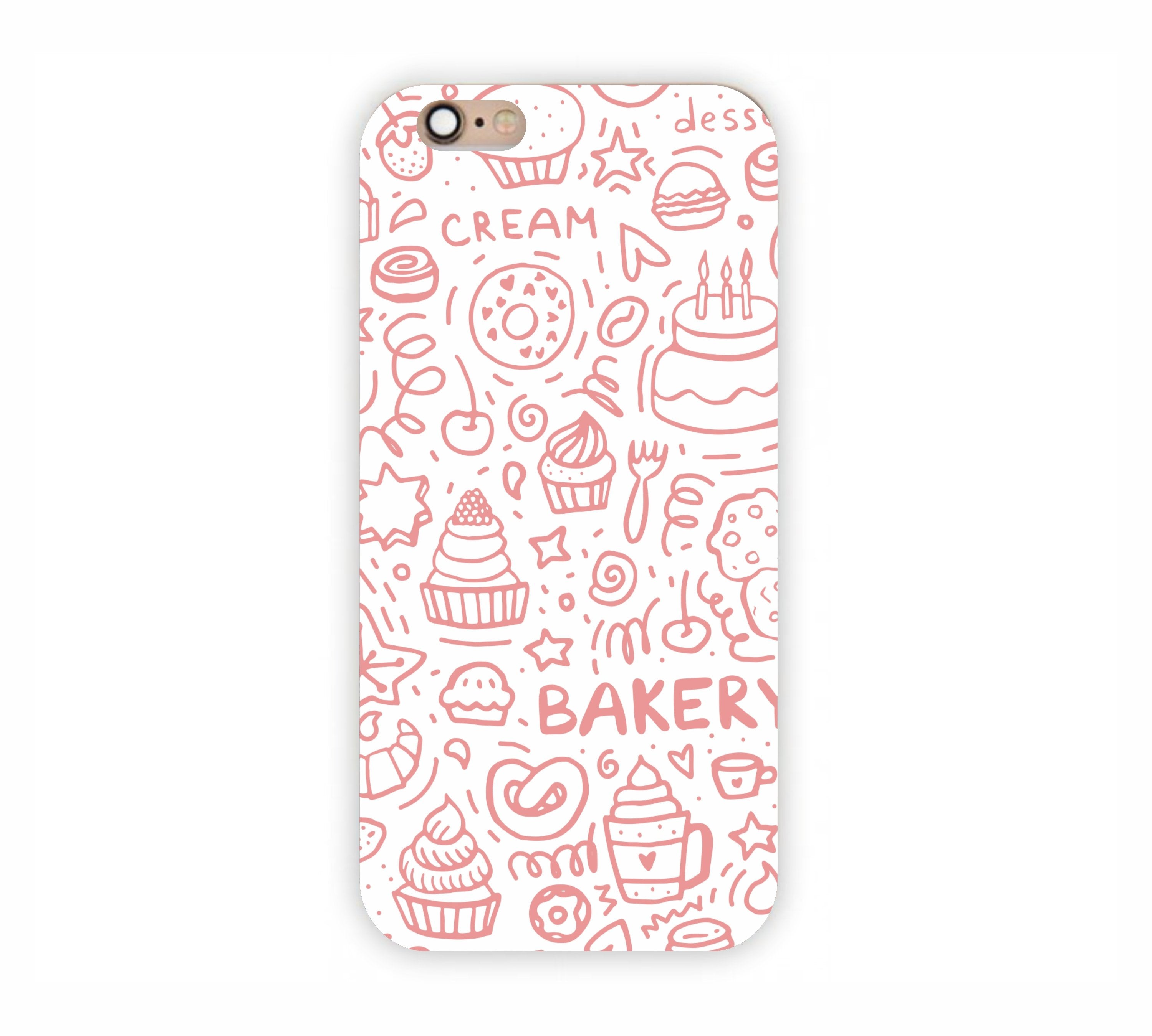 Pink Bakery Icons Design iPhone 6+ Mobile Case