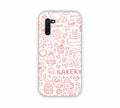 Pink Bakery Icons Design Samsung Note 10  Mobile Case