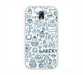 Dark Blue Bakery Icons Design Samsung Note 3 Mobile Case