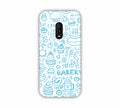 Sky Blue Bakery Icons Design One Plus 6T Mobile Case 