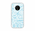 Sky Blue Bakery Icons Design One Plus 7T Mobile Case 