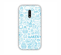 Sky Blue Bakery Icons Design One Plus 7 Mobile Case 