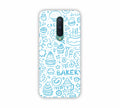 Sky Blue Bakery Icons Design One Plus 8 Mobile Case 