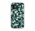 Green Camouflage Design iPhone 12 Mobile Case 