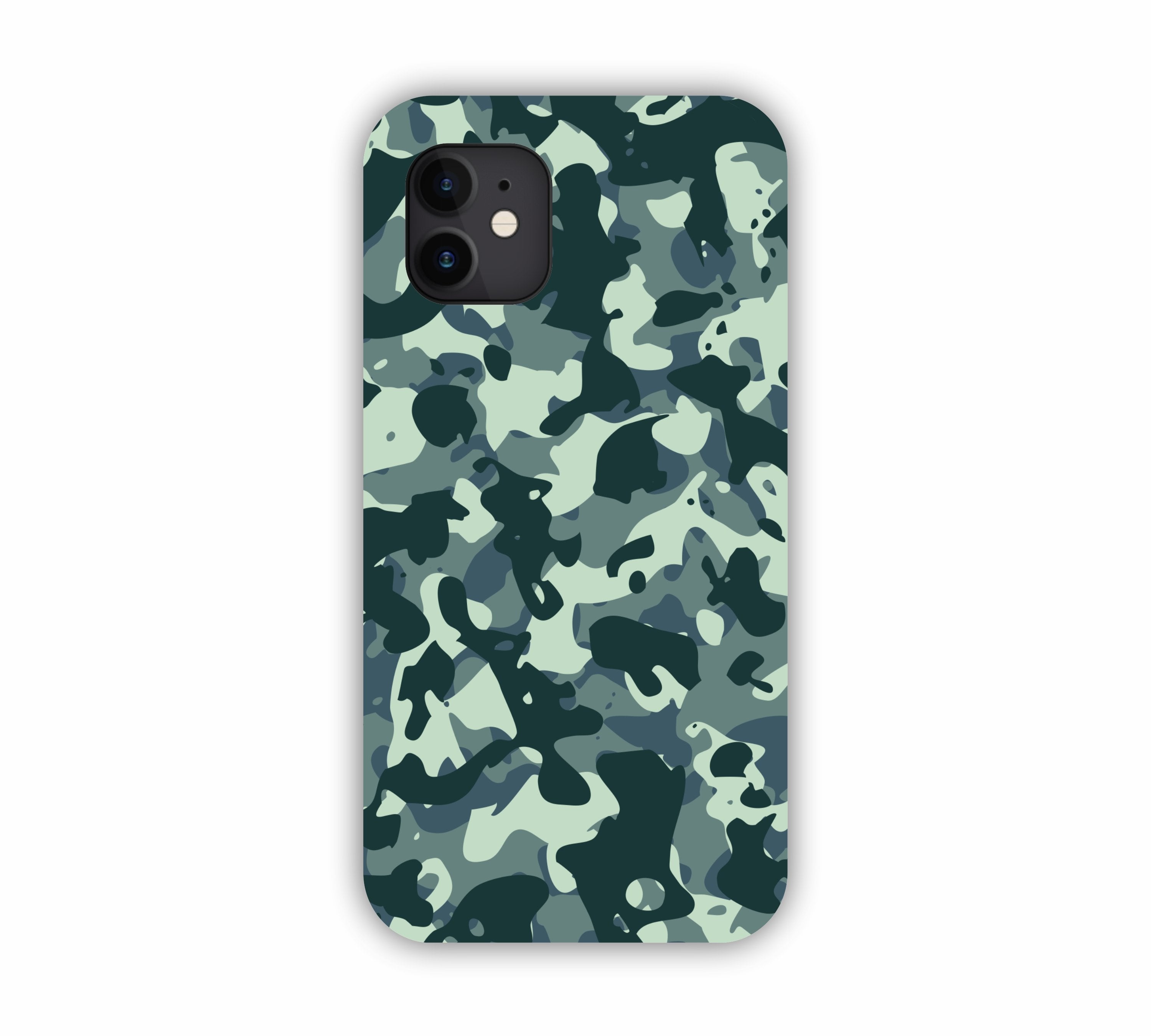 Green Camouflage Design iPhone 12 Mobile Case 