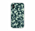 Green Camouflage Design iPhone XS Max Mobile Case 