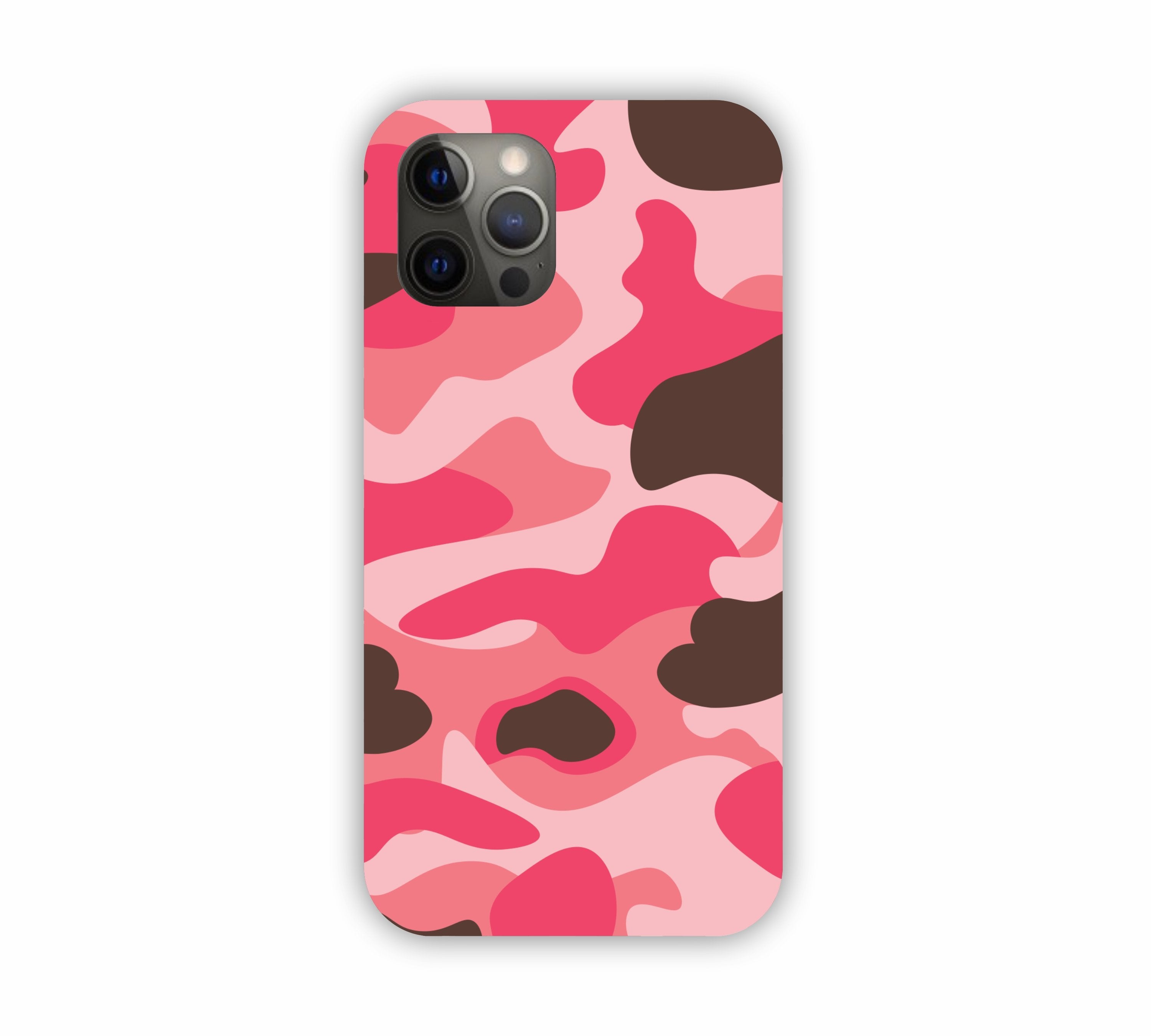 Pink Shade Camouflage Design iPhone 12 Pro Max Mobile Case 